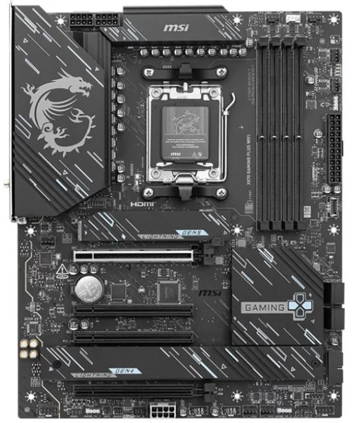 Материнcька плата MSI X870 GAMING PLUS WIFI sAM5 X870 4xDDR5 M.2 HDMI WiFi BT ATX