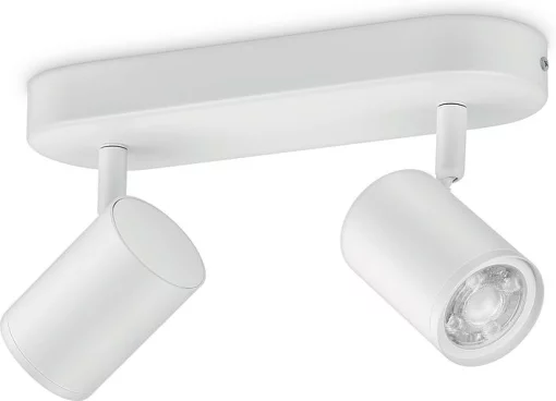 Світильник точковий накладний розумний WiZ IMAGEO Spots, 2х5W, 2200-6500K, RGB, Wi-Fi, білий