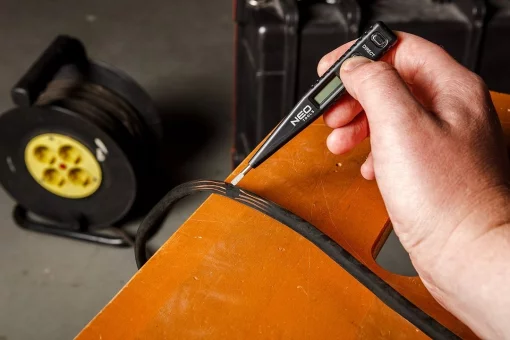 Детектор напруги Neo Tools, 12-250В, РК-дисплей, 0.014кг