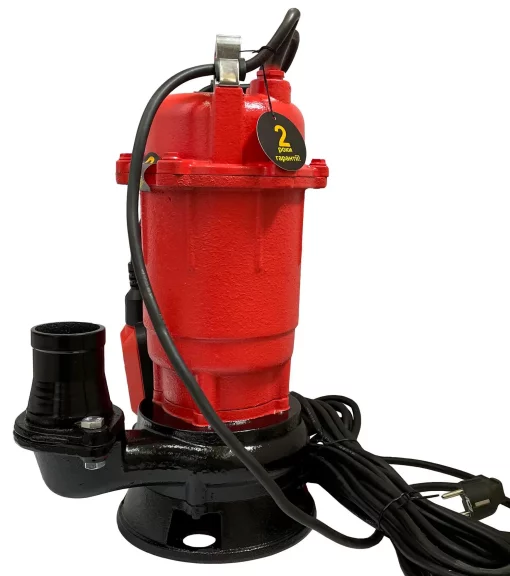 Насос фекальний Optima WQD 8-12 8000л•год, висота 12м, глибина 5м, кабель 12м, 0.9кВт, 13.7кг