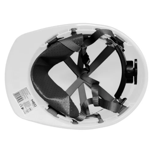 Каска захисна Neo Tools, пластик ABS, пряжка для регулювання, білий