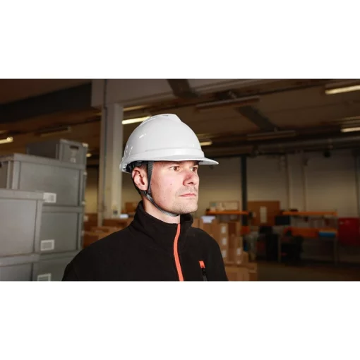 Каска захисна Neo Tools, пластик ABS, пряжка для регулювання, білий