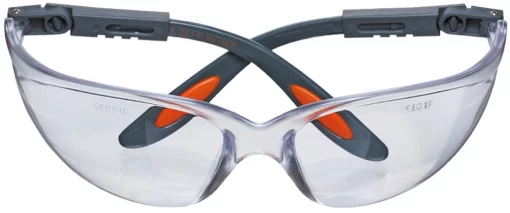 Окуляри захисні Neo Tools протиосколкові, нейлонові дужки, регулювання довжини та кута душок, стійкі до подряпин, прозорий