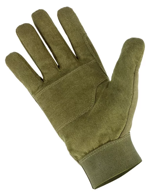 Рукавички тактичні Neo Tools, 100% поліестер та синтетична шкіра, р.8, оливковий