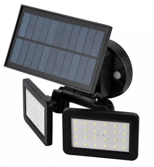 Світильник фасадний Neo Tools LED 5Вт 450Лм 6000К 3000мА•год автономний датчик руху сутінків чорний