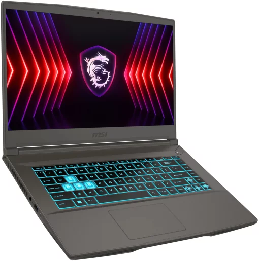 Ноутбук MSI Thin B12UC 15.6 FHD, Intel i5-12450H, 16GB, F1TB, NVD3050-4, DOS, чорний