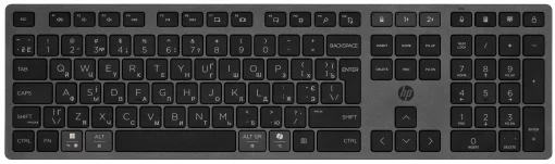 Клавіатура мембранна HP 720 Multi-Device Rechargeable, 109key, WL/BT, EN/UK, чорний