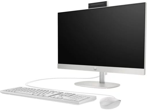 Комп'ютер персональний моноблок HP 245-G10 23.8" FHD IPS AG, AMD R5-7520U, 16GB, F512GB, UMA, WiFi, кл+м, 3р, DOS, білий