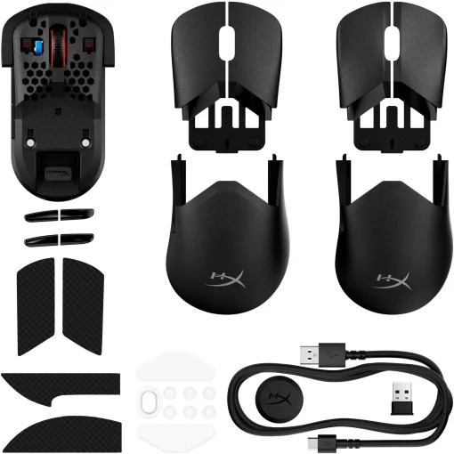 Миша HyperX Pulsefire SAGA PRO, RGB, USB-A/WL/BT, чорний