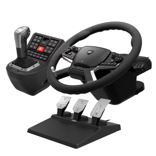 Кермо і педалі HORI Force Feedback Truck Control System для ПК