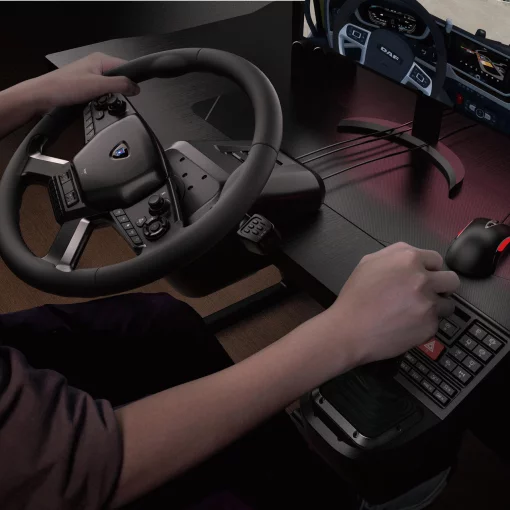 Кермо і педалі HORI Force Feedback Truck Control System для ПК