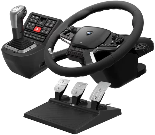 Кермо і педалі HORI Force Feedback Truck Control System для ПК