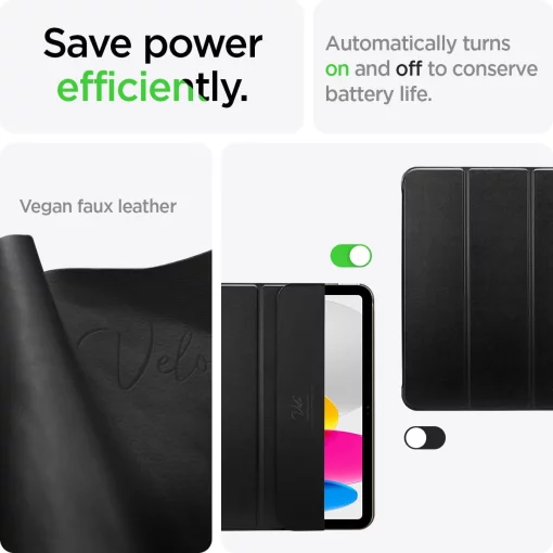 Чохол Spigen для iPad 10.9"(Gen 10, 2022), Smart Fold, Black
