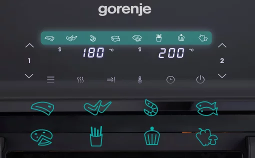 Мультипіч Gorenje 2700Вт, чаша-9л, сенсорне керування, 8 авто. програм, пластик, чорний