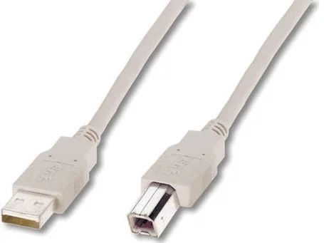 Кабель DIGITUS USB-A > USB-B синхронізації, 1.8м, бежевий