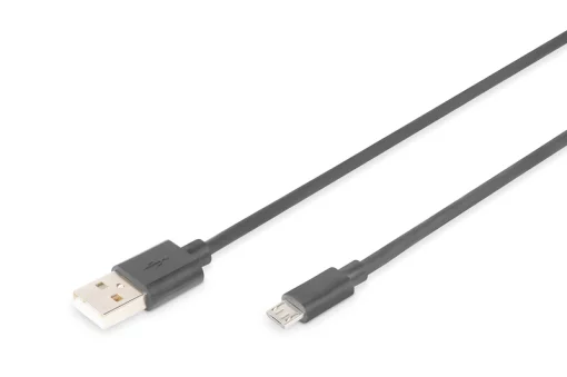 Кабель DIGITUS USB 2.0 (AM/micro B) 1.8м, чорний