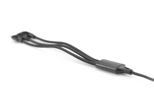 Кабель DIGITUS USB-A > Lightning/USB-С/micro USB, мультизарядний 3-в-1, заряджання/синхронізація 1м, чорний
