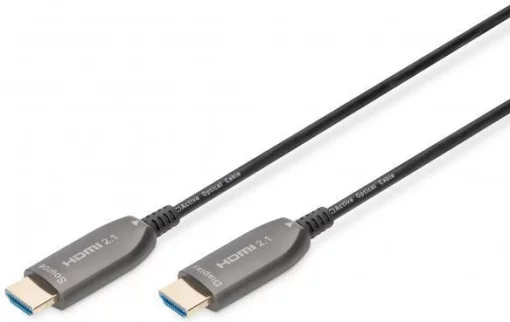 Кабель DIGITUS HDMI UHD 8K, AOC hybrid-fiber, type A M/M, 20м, чорний