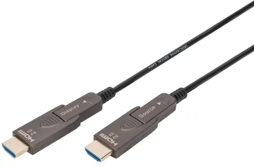 Кабель DIGITUS HDMI (M/M), 4K, AOC, 10м, чорний