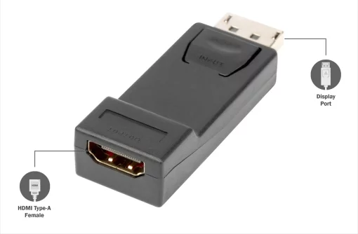 Адаптер DIGITUS DP 1.1 - HDMA A Full HD, M/F