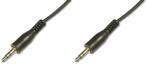 Кабель DIGITUS Audio connection stereo 3.5mm M/M, 2.5м, чорний