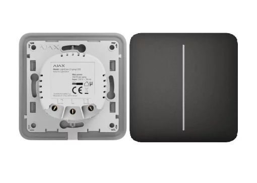 Вимикач двоклавішний Ajax LightSwitch чорний