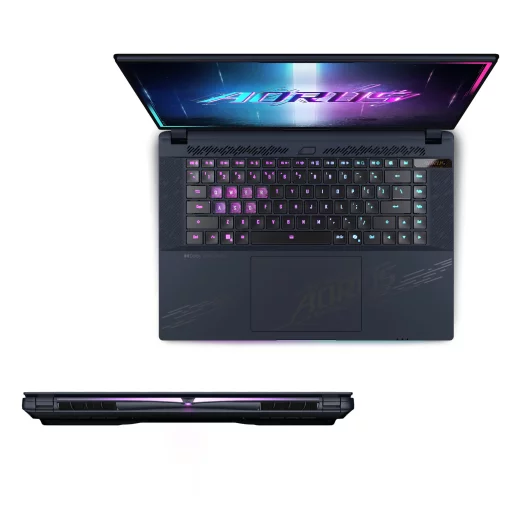 Ноутбук AORUS MASTER 16 16.0 QHD OLED 240Hz, INTEL ARL HX Ultra9, 32GB, F2TB, NVD5080-16, W11, чорний