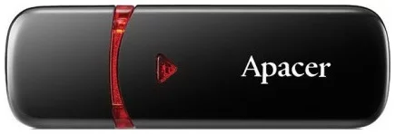 Накопичувач Apacer  64GB USB 2.0 Type-A AH333 Чорний