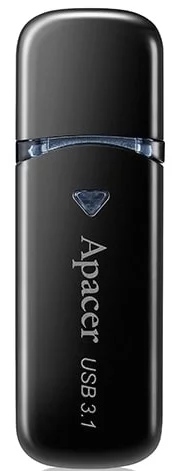 Накопичувач Apacer  64GB USB 3.2 Type-A AH355 Чорний