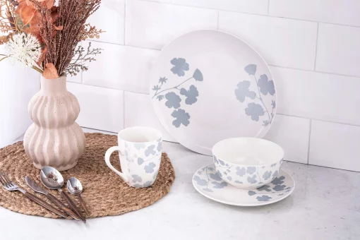 Салатник Ardesto Capri, 510мл, 13.8см, порцеляна, біло-блакитний