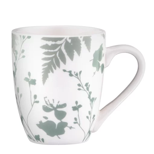 Чашка Ardesto Capri, 320мл, порцеляна, біло-зелений