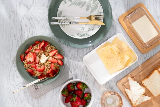 Тарілка десертна Ardesto Capri, 19.2см, порцеляна, зелений