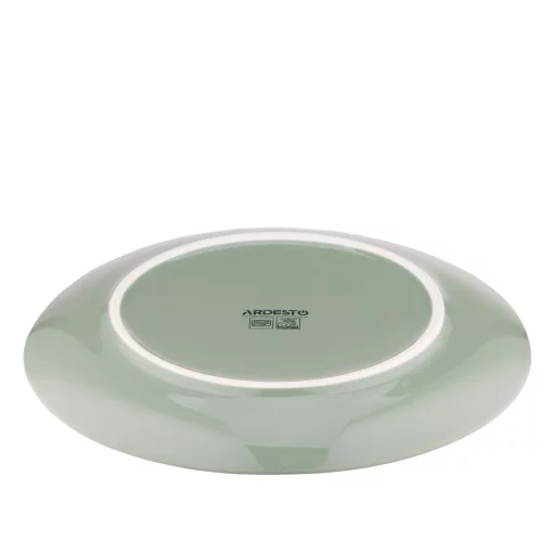 Тарілка десертна Ardesto Capri, 19.2см, порцеляна, зелений