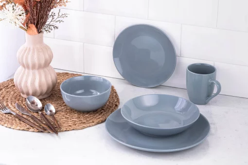 Чашка Ardesto Capri, 320мл, порцеляна, блакитний