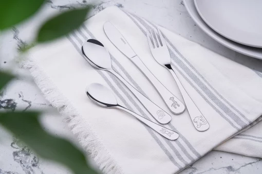 Набір дитячих столових приборів Ardesto Animals, 4 прибори, нержавіюча сталь