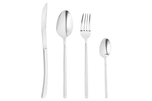 Набір столових приборів Ardesto Black Mars Monza, 24 прибори, нержавіюча сталь