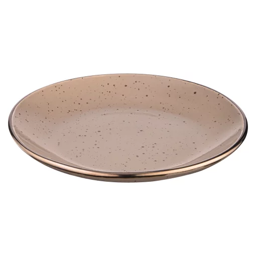 Тарілка десертна Ardesto Emilia, 20см, кераміка, коричневий