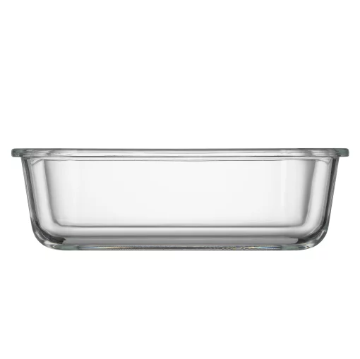 Контейнер для зберігання харчових продуктів Ardesto Gemini 1.06л, боросилікатне скло, пластик, прямокутний, прозорий