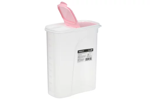 Контейнер для зберігання харчових продуктів Ardesto Fresh, 2.5л, пластик, рожевий