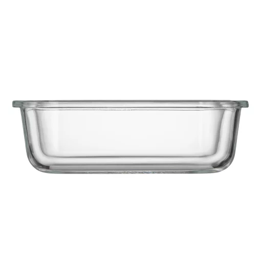 Контейнер для зберігання харчових продуктів Ardesto Gemini 0.66л, боросилікатне скло, пластик, прямокутний, прозорий