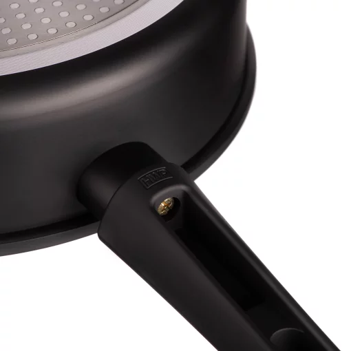 Сковорода глибока з кришкою Ardesto Gemini Gourmet Andria, 24см, алюміній, чорний