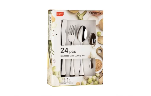 Набір столових приборів Ardesto Gemini Luster, 24 прибори, нержавіюча сталь