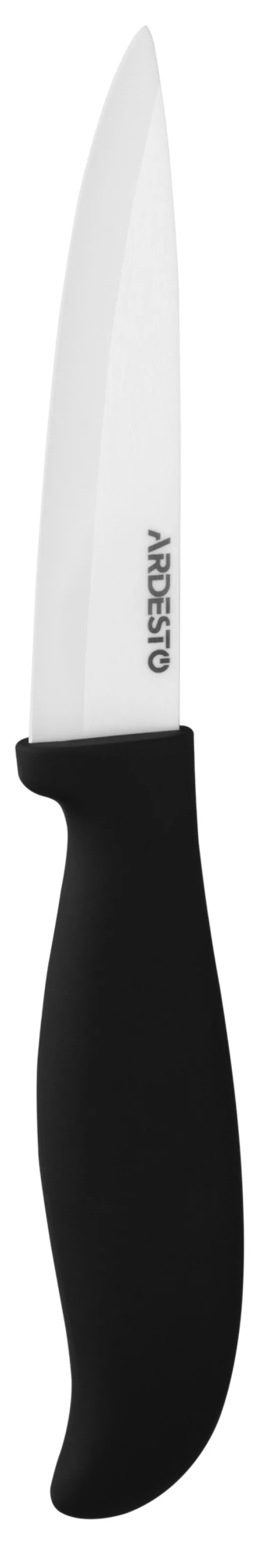 Ніж керамічний універсальний Ardesto Fresh, 10см, кераміка, пластик, чорний