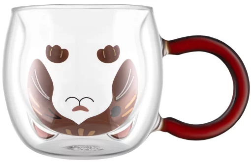 Набір чашок з подвійними стінками Ardesto Animals 280мл, 2шт, боросилікатне скло, прозорий