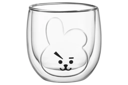 Набір чашок з подвійними стінками Ardesto Animals, 300мл, 2шт, боросилікатне скло, прозорий