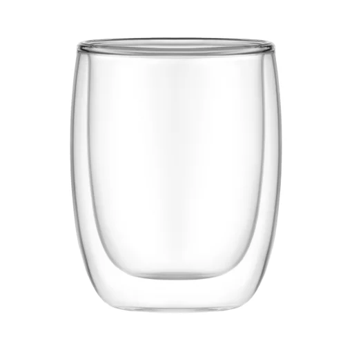 Набір чашок з подвійними стінками Ardesto, 350мл, 2шт, боросилікатне скло, прозорий