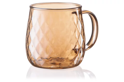 Набір чашок Ardesto Golden Moon, 350мл, 2шт, боросилікатне скло, золотистий