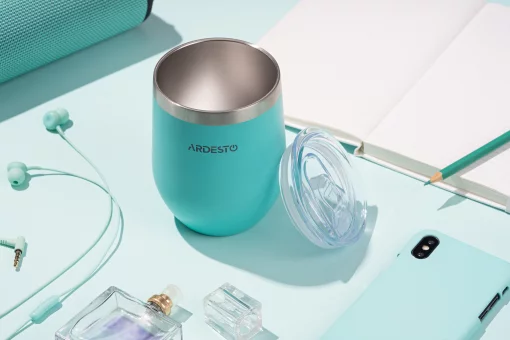 Термокухоль Ardesto Compact Mug, 350мл, нержавіюча сталь, блакитний