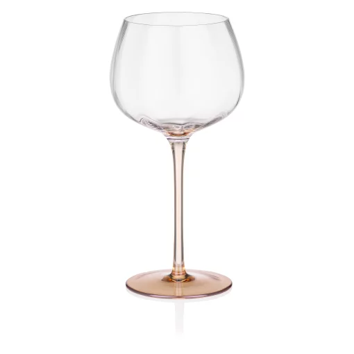 Набір келихів для вина Ardesto Black Mars Amber 420мл, 2шт, скло, прозоро-золотистий