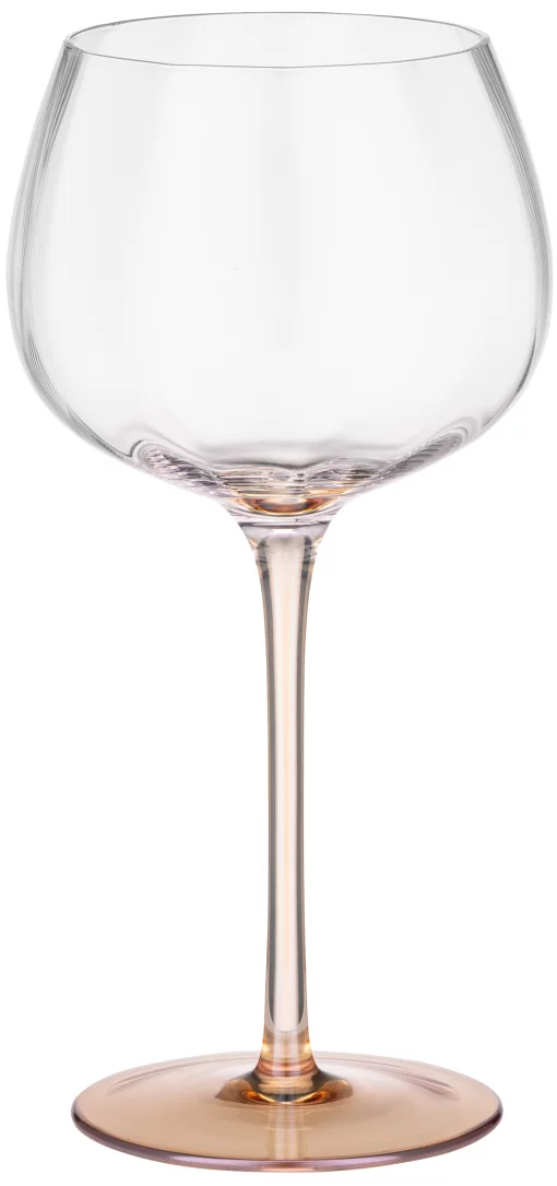 Набір келихів для вина Ardesto Black Mars Amber 420мл, 2шт, скло, прозоро-золотистий